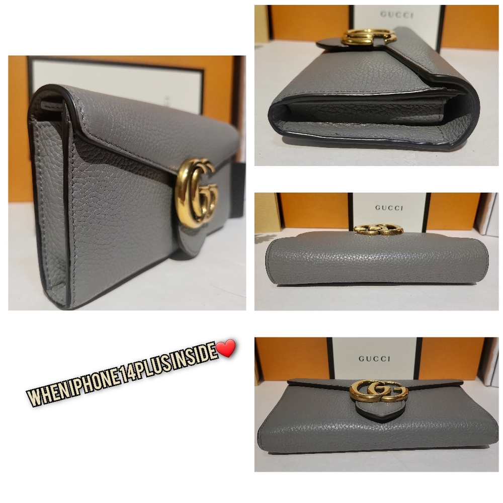 🔥SOLD🔥🌸GUCCI🌸 EUC🔥 GG Marmont Wallet on chain w/ Complete Inclusions - Picture 14 of 17